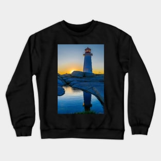 Lighthouse at Sunset Crewneck Sweatshirt